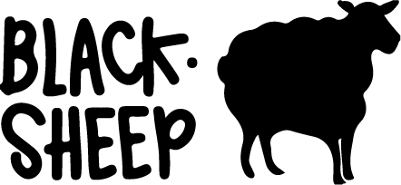 logo blanc Blacksheep-van